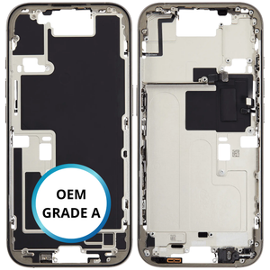 Châssis intermédiaire - iPhone 16 Pro - Titane Naturel | Avec composants (ORIGINAL GRADE A)