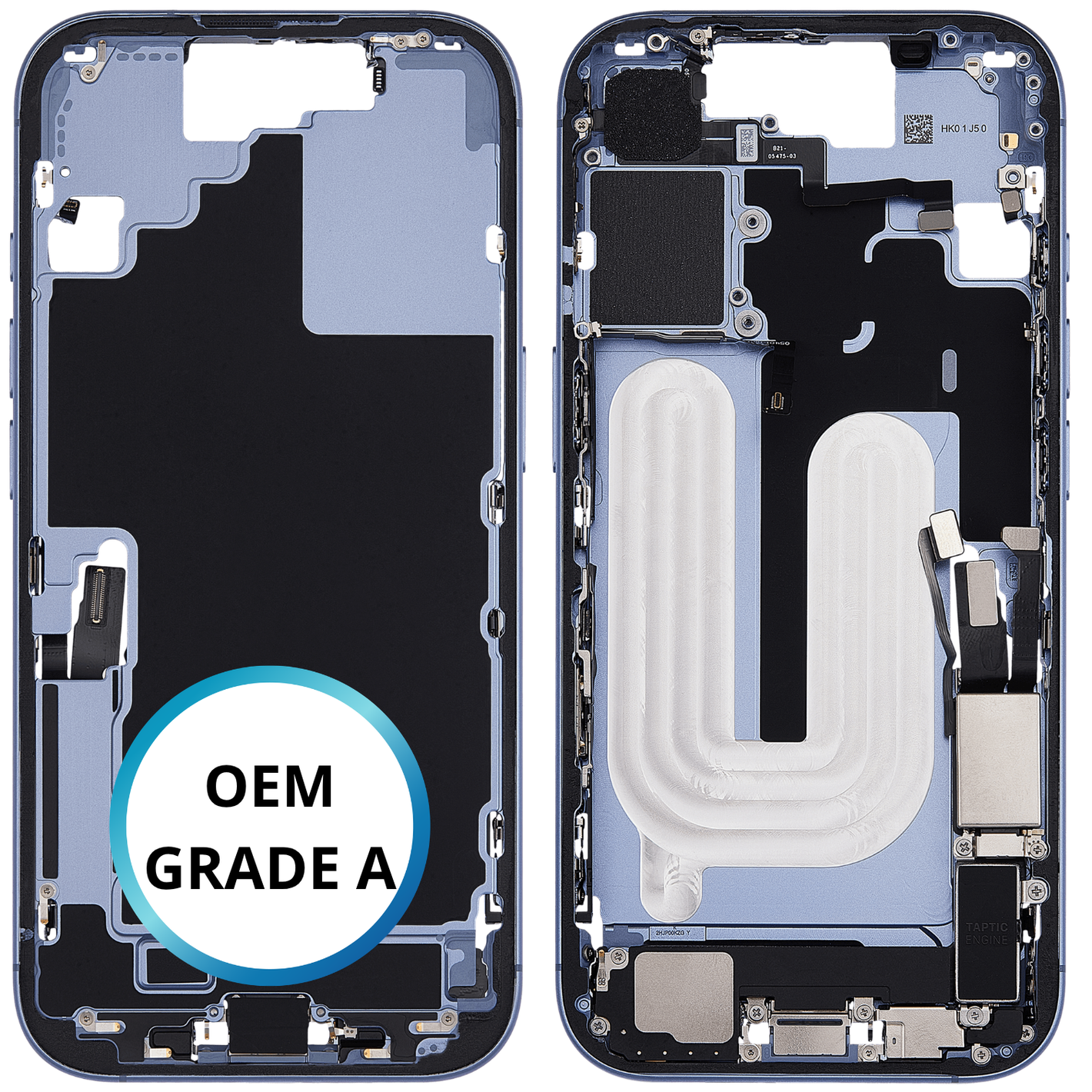 Châssis intermédiaire - iPhone 17 - Bleu | Complet avec composants (ORIGINAL GRADE A)
