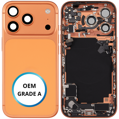 Châssis arrière - iPhone 17 Pro - Orange Cosmique | Complet avec composants (ORIGINAL GRADE A)