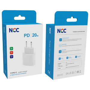 Prise secteur charge rapide NCC - USB-C - 20W