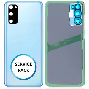 Vitre arrière Samsung Galaxy S20 - 4G/5G - Bleu - SERVICE PACK ORIGINAL