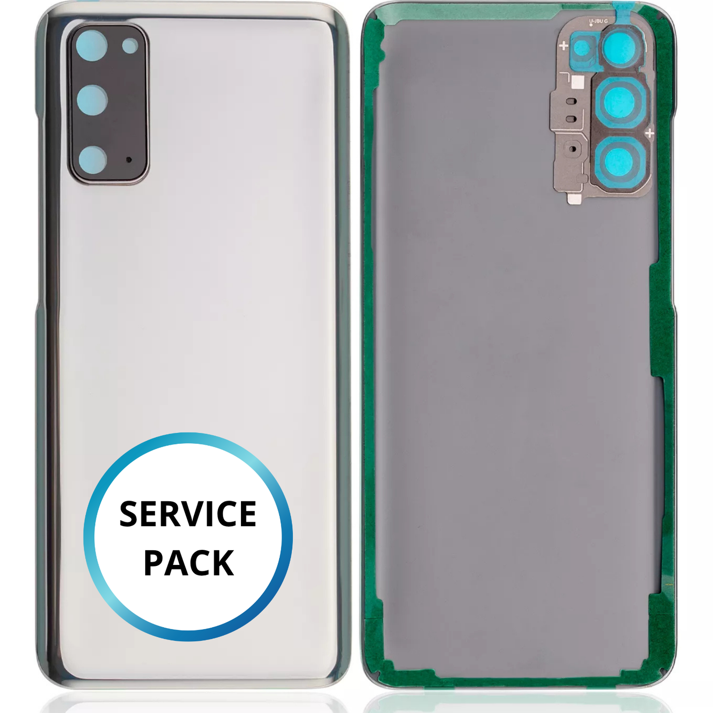 Vitre arrière Samsung Galaxy S20 - 4G/5G - Gris - SERVICE PACK ORIGINAL