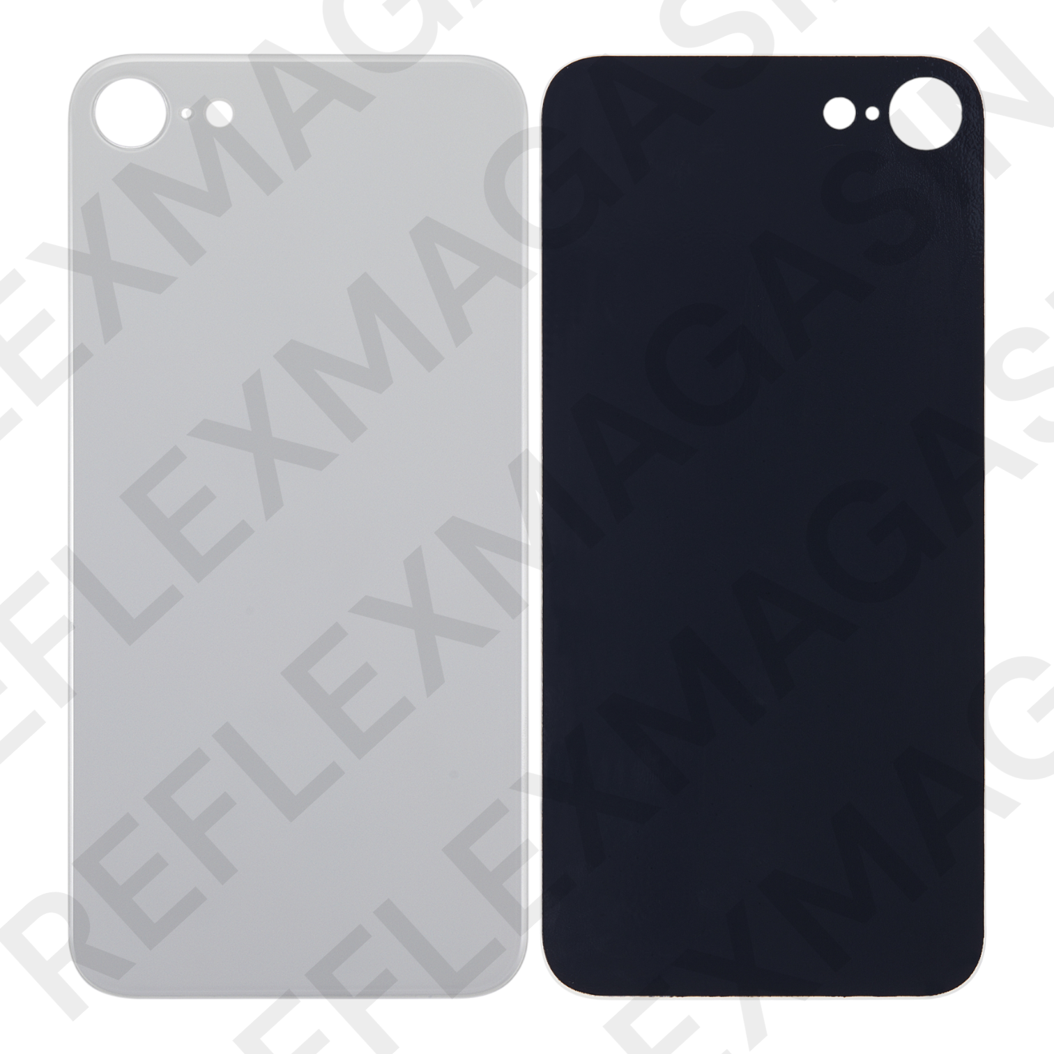 Vitre arrière iPhone 8 – Version Big Hole (grand trou caméra) – Adhésif