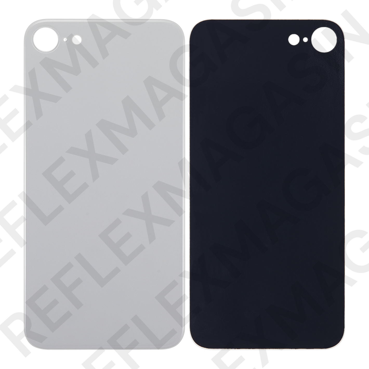 Vitre arrière iPhone 8 – Version Big Hole (grand trou caméra) – Adhésif