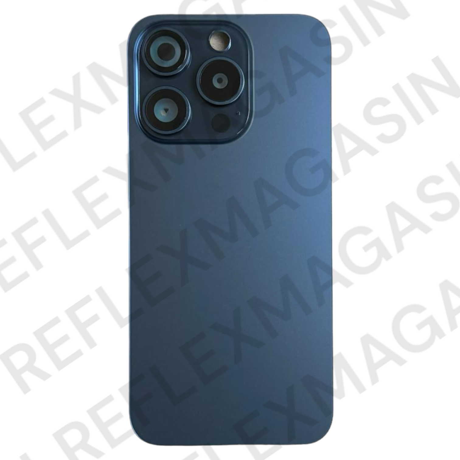 Verre Arrière De Remplacement Pour IPhone 15 Pro - 6.1" - Couleur Titane Bleu - Inclus Kit D'outils De Réparation