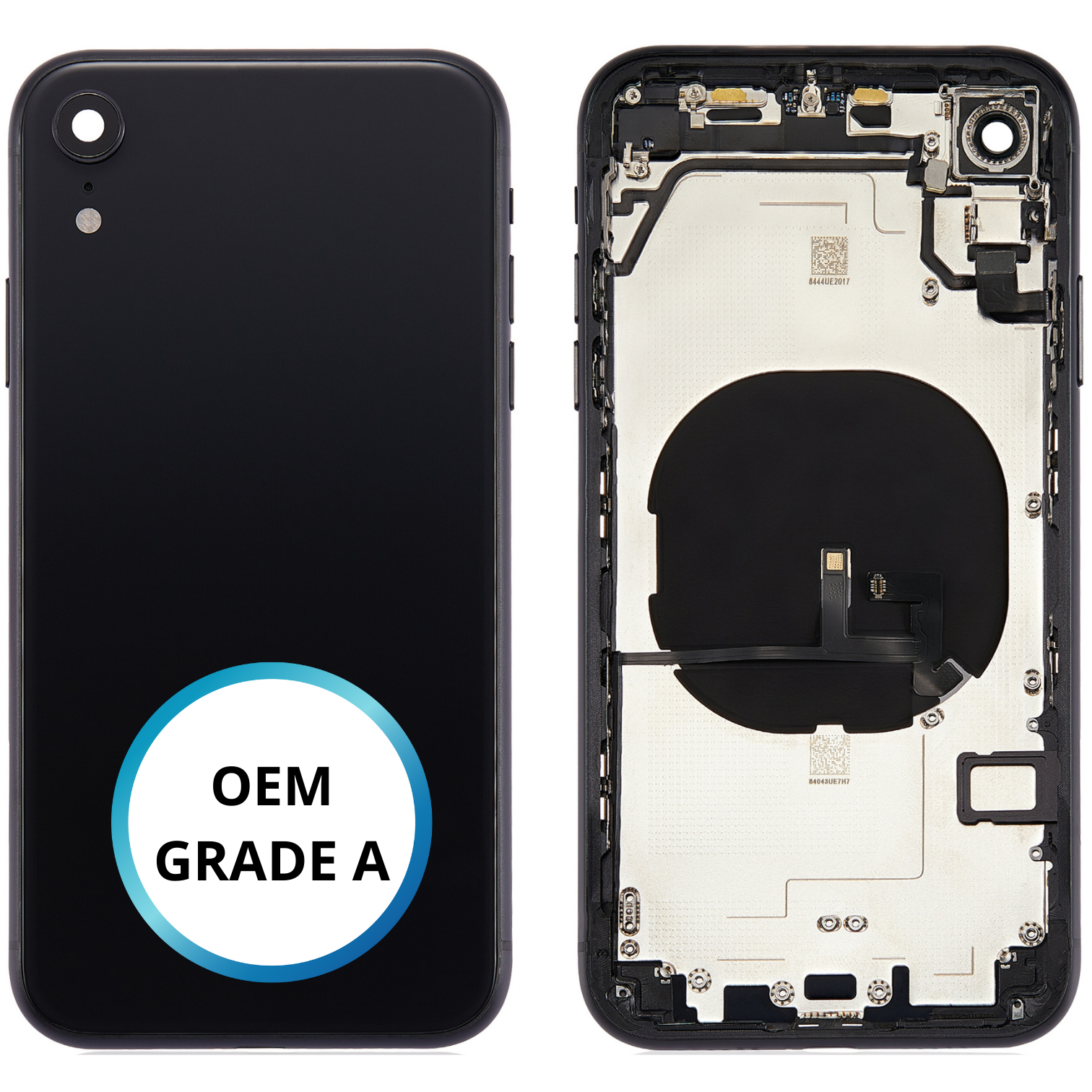 Châssis arrière - iPhone XR - Noir - Avec composants (ORIGINAL GRADE A)