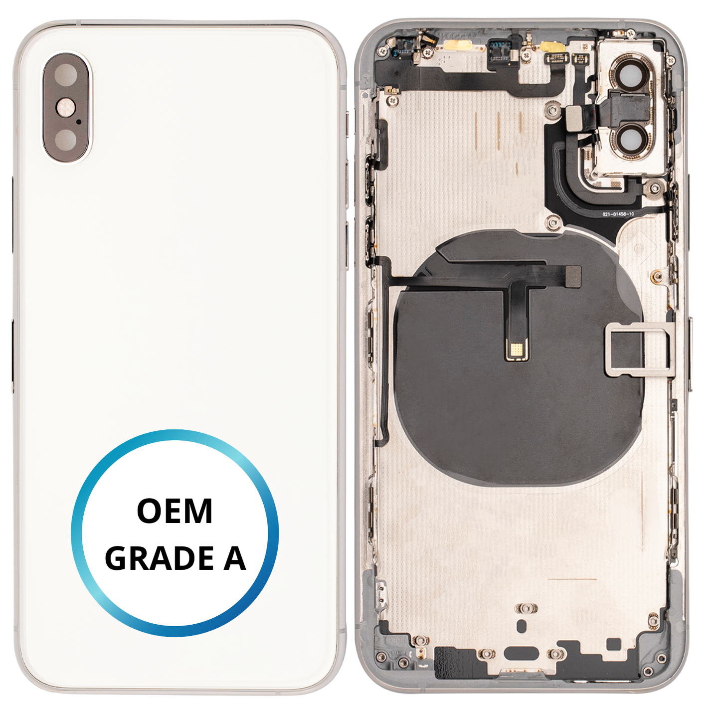Châssis arrière - iPhone XS - Blanc | Avec composants (ORIGINAL GRADE A)