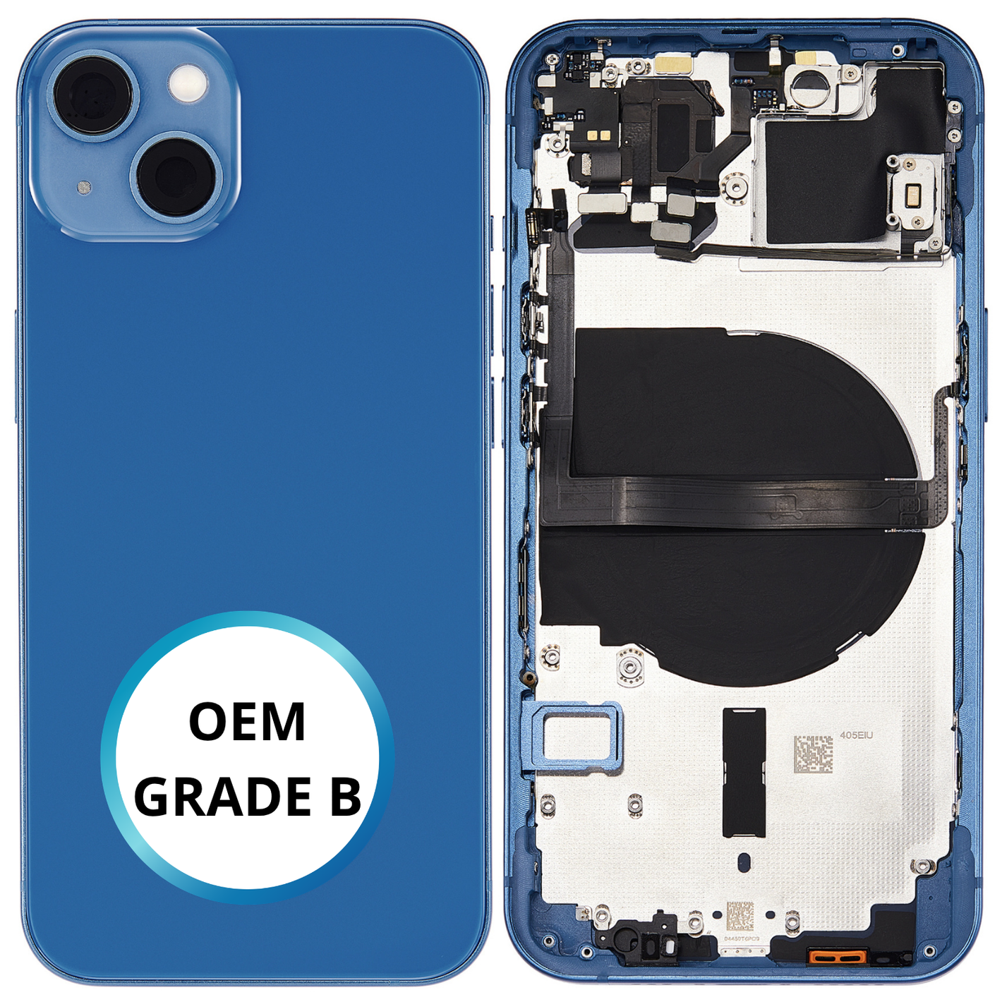 Châssis arrière - iPhone 13 - Bleu | Avec composants (ORIGINAL GRADE B)