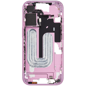 Châssis intermédiaire - iPhone 16 - Rose - Nappe power + volume (ORIGINAL GRADE A)