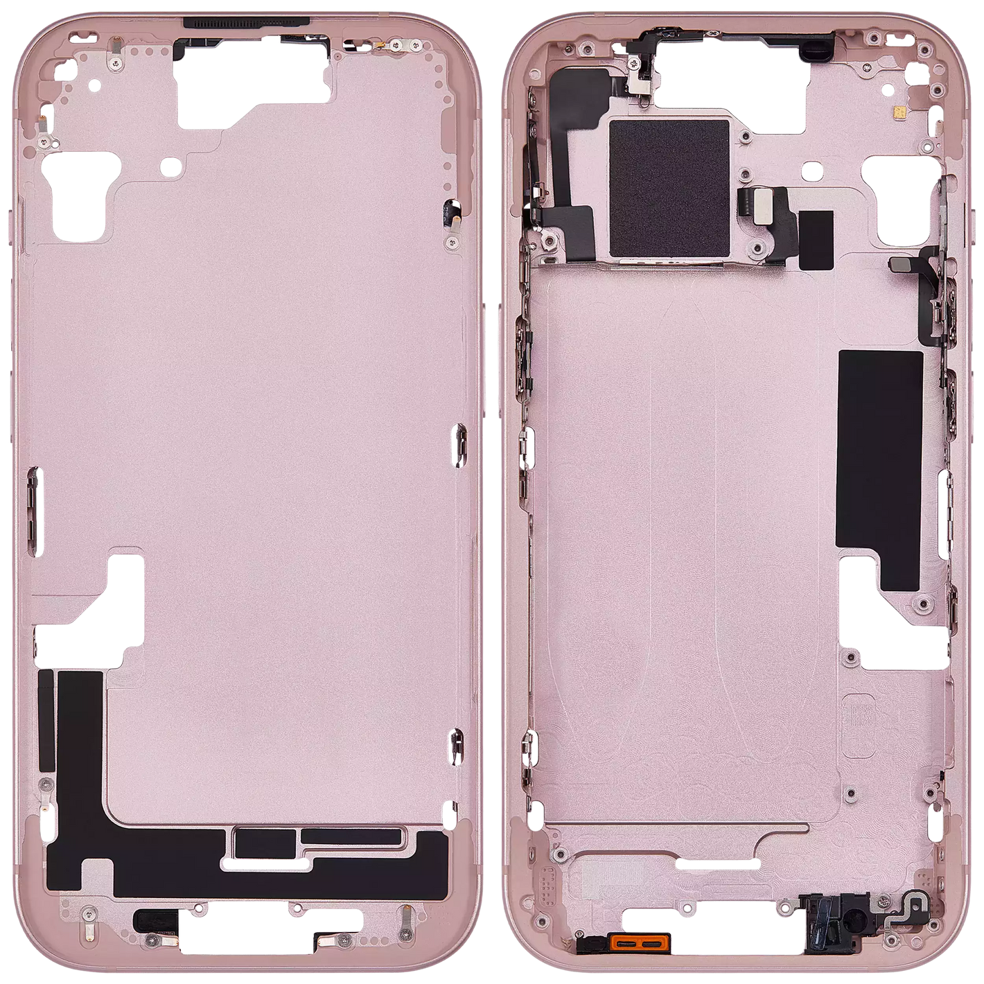Châssis intermédiaire - iPhone 15 - Rose - Avec composants