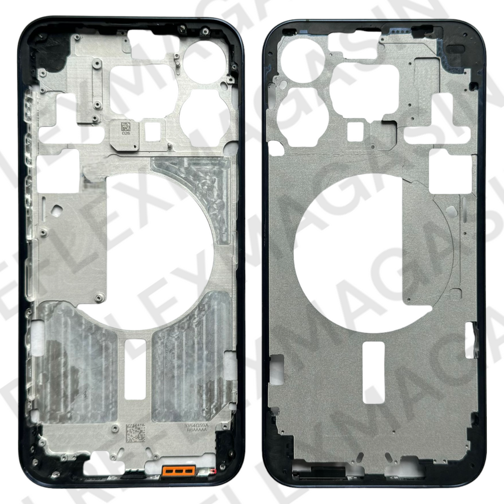 Châssis nu arrière iPhone XS NOIR avec Logo et tiroir sim