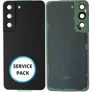 Vitre arrière Samsung Galaxy S22 5G - Noir - SERVICE PACK ORIGINAL