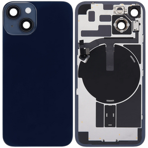 Vitre arrière assemblée - iPhone 14 Noir - NFC + FLASH