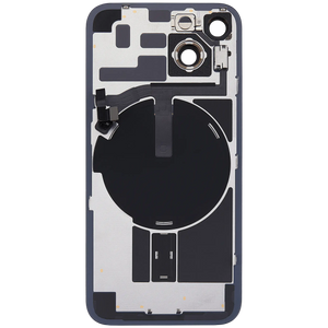 Vitre arrière assemblée - iPhone 14 Noir - NFC + FLASH (ORIGINAL PULLED GRADE A)