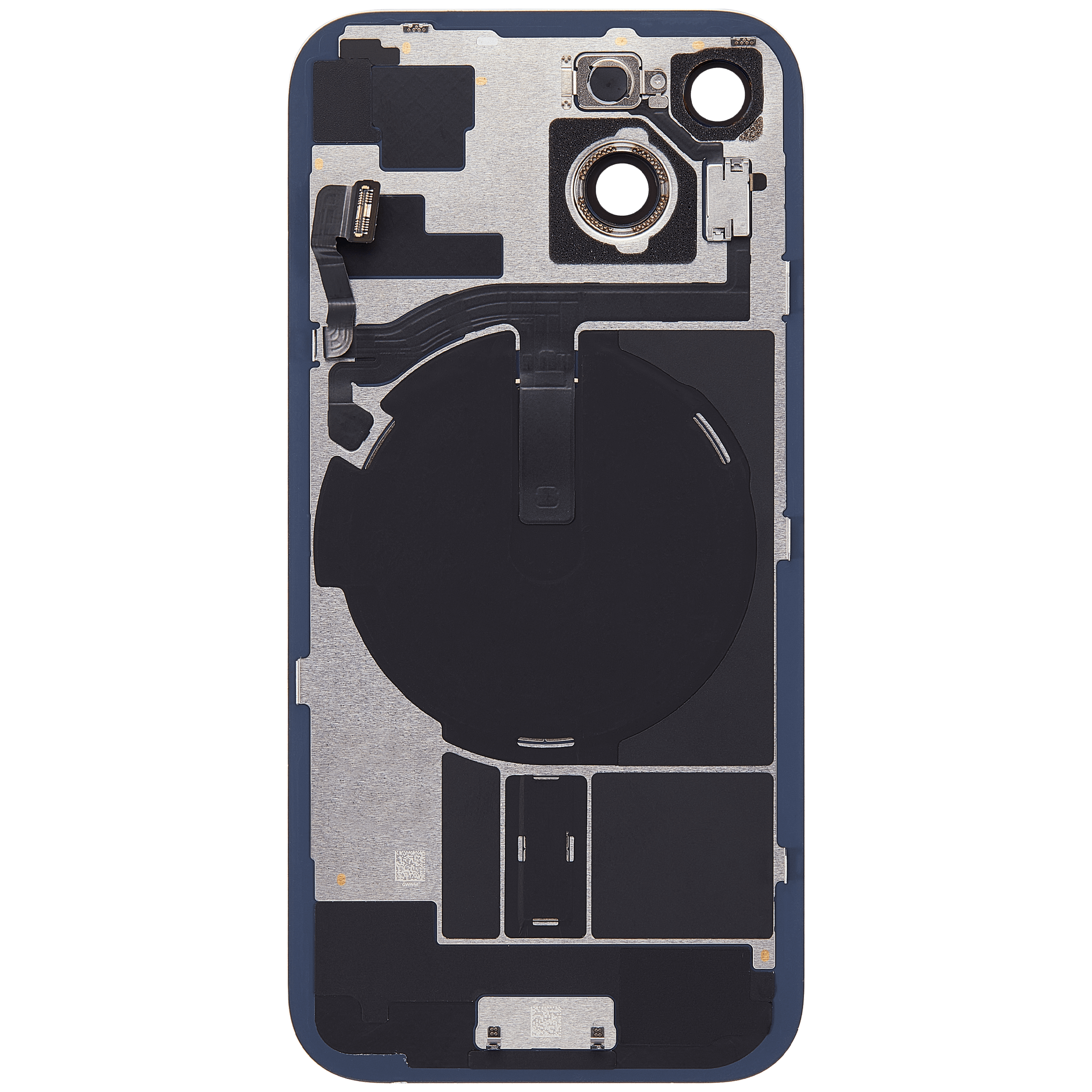 Vitre arrière assemblée - iPhone 15 Bleu - NFC + FLASH (ORIGINAL PULLED GRADE A)