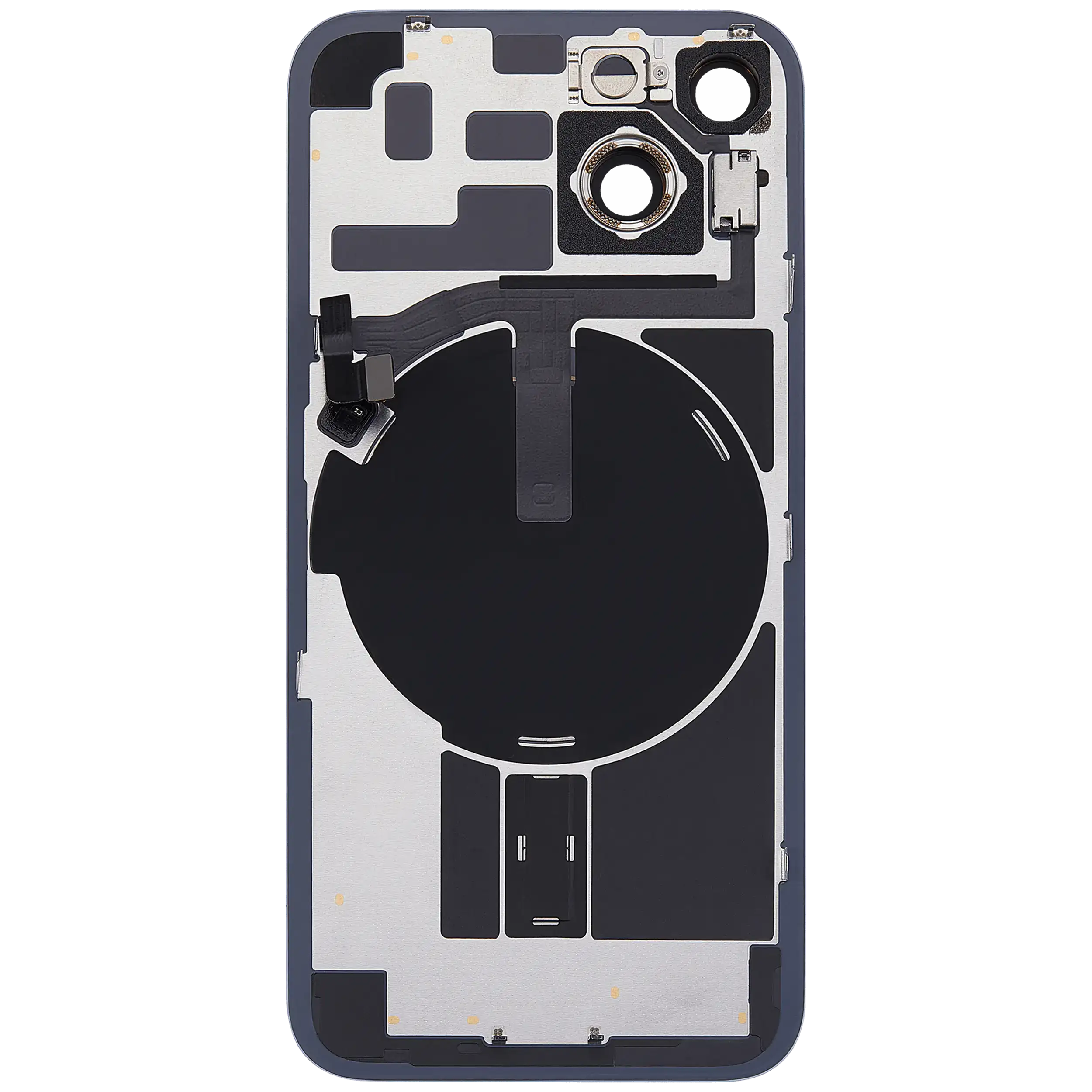 Vitre arrière assemblée - iPhone 14 Violet - NFC + FLASH (ORIGINAL PULLED GRADE A)