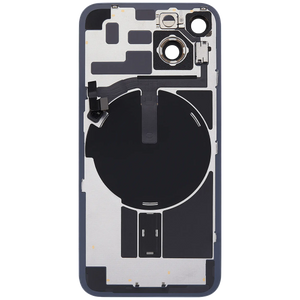 Vitre arrière assemblée - iPhone 14 Bleu - NFC + FLASH (ORIGINAL PULLED GRADE A)