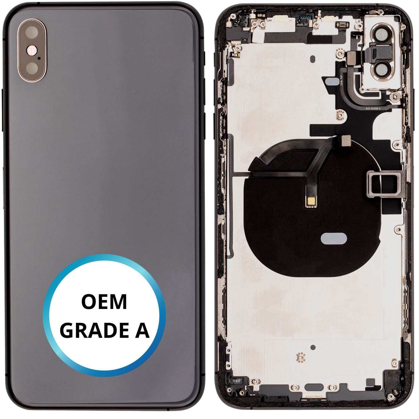 Châssis arrière - iPhone XS Max - Noir | Avec composants (ORIGINAL GRADE A)